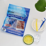 Ortho Floss| Flossers for Braces| Floss Dental Picks Fits Between Brace Wire and Teeth| Quick and Easy Braces Floss|50 Count Bag |Pack of 4 Bonus 4 Interdental Brush