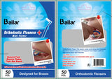 Ortho Floss| Flossers for Braces| Floss Dental Picks Fits Between Brace Wire and Teeth| Quick and Easy Braces Floss|50 Count Bag |Pack of 4 Bonus 4 Interdental Brush